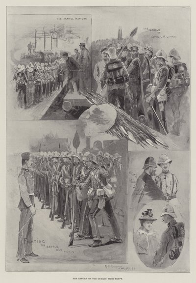 The Return of the Guards from Egypt by Henry Charles Seppings Wright